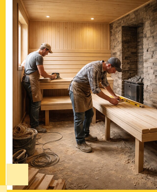 Отделка бани в Москве: внутренняя отделка от 3170 р. | АкваДомМск