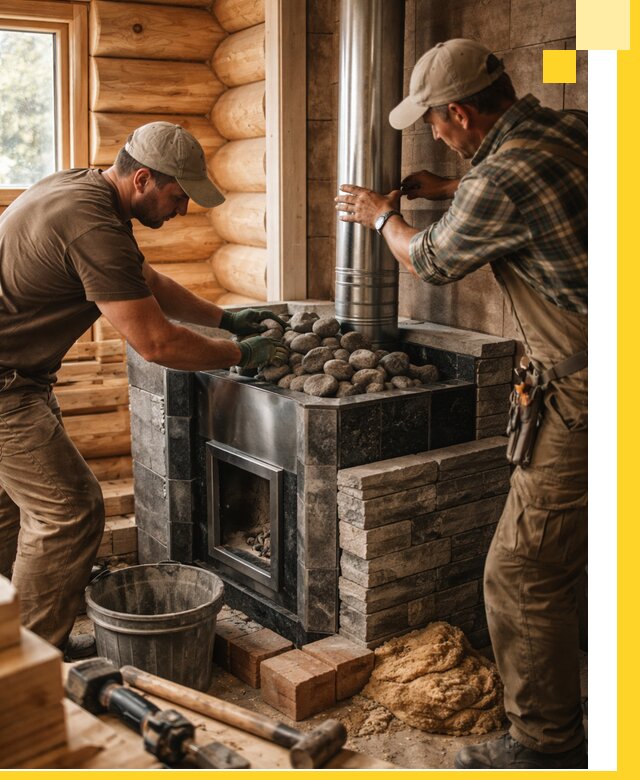 Строительство и отделка русских бань под ключ в Москве