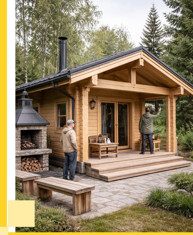 Деревянные бани под ключ в Москве от 475425 р. | АкваДомМск