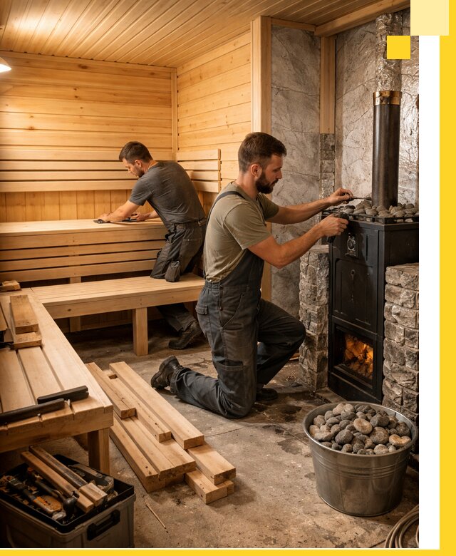 Дизайн и строительство интерьеров бань под ключ в Москве