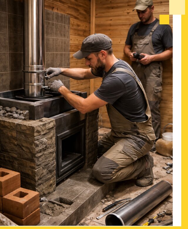 Изготовление и установка банных печей под ключ в Москве