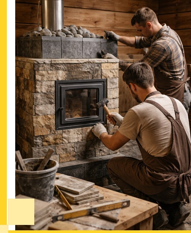 Облицовка банной печи в Москве от 15848 р. | АкваДомМск