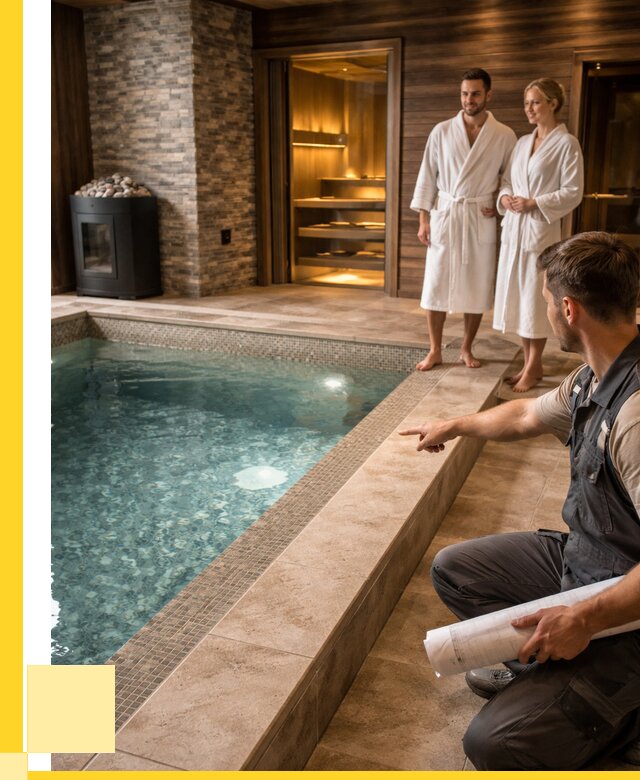 Проект бани с бассейном под ключ в Москве от 68673 р. | АкваДомМск