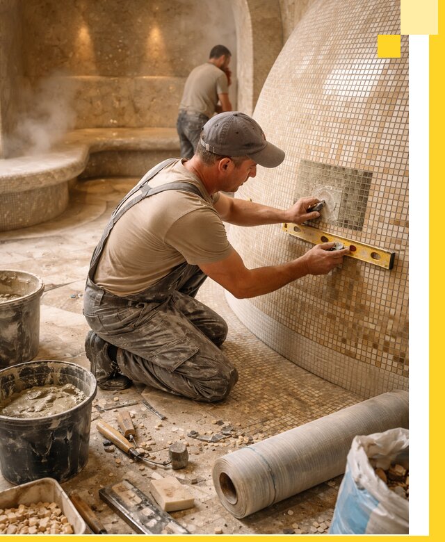 Хамам под ключ в Москве: проектирование, строительство, отделка