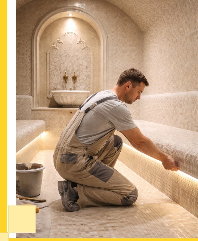 Отделка хамамов под ключ в Москве от 5811 р. | АкваДомМск