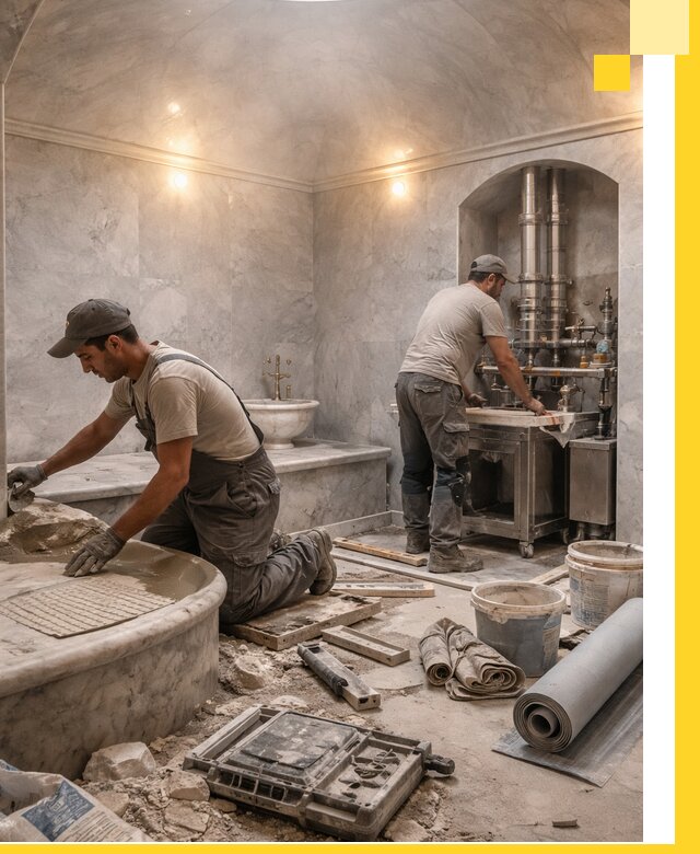 Строительство турецких бань хаммам под ключ в Москве