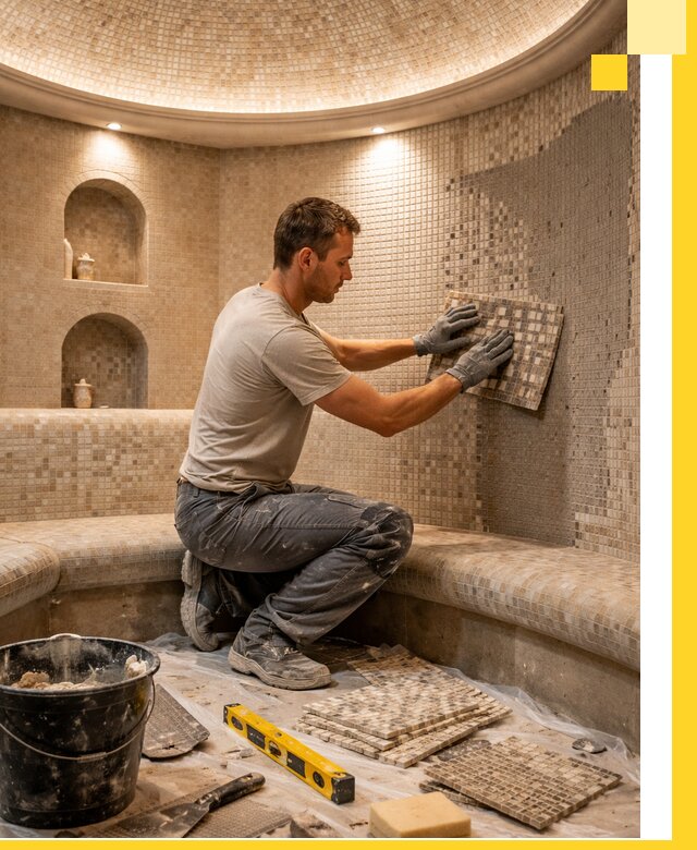 Устройство и монтаж домашнего хамама под ключ в Москве