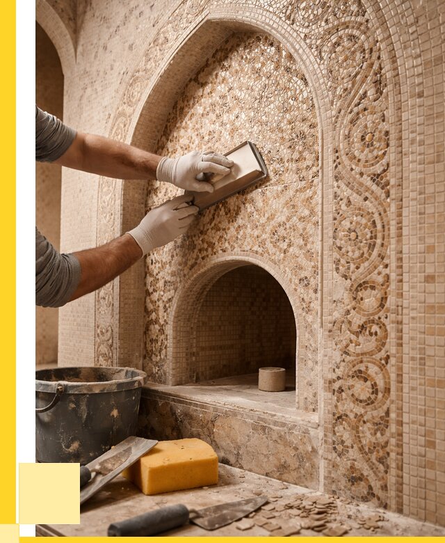 Мозаика для хамама в Москве под ключ от 5283 р. | АкваДомМск