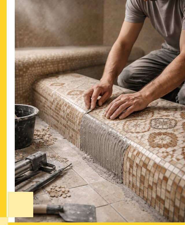 Плитка для хамама под ключ в Москве от 3698 р. | АкваДомМск