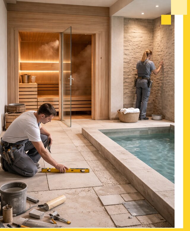 Комплексный дизайн и отделка интерьеров SPA под ключ в Москве